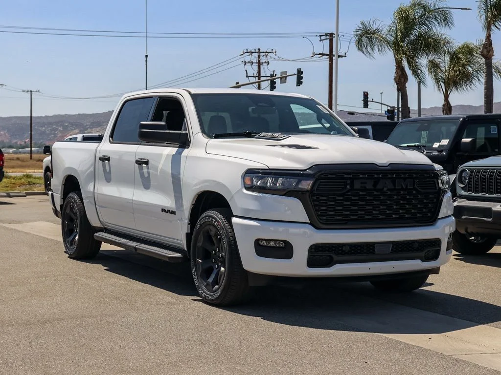 New 2026 Bright White Clear-Coat Exterior Paint RAM Black Express image 1