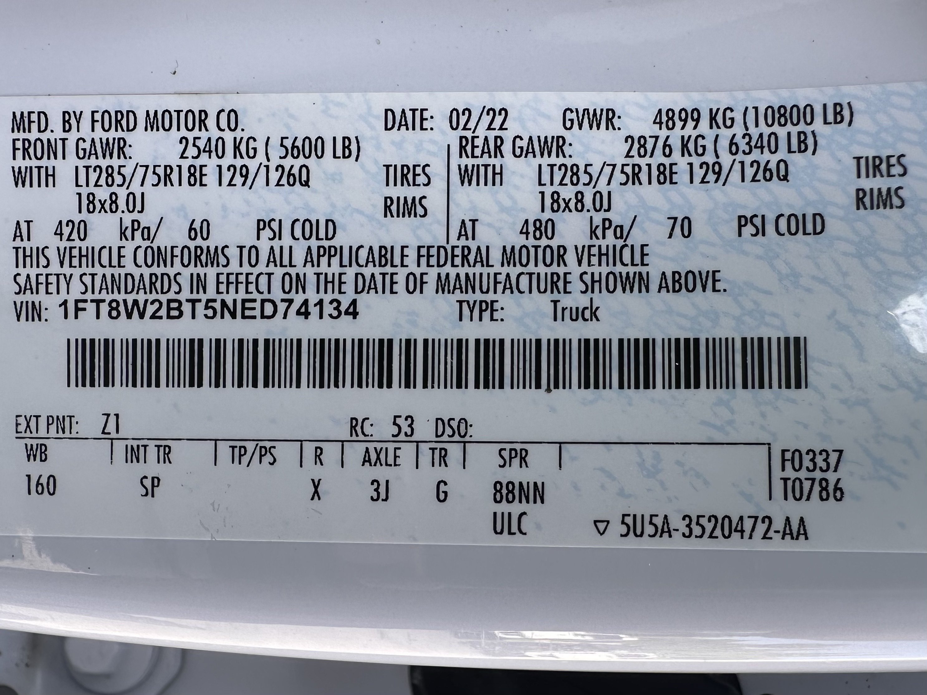 Used 2022 White Ford King Ranch image 37