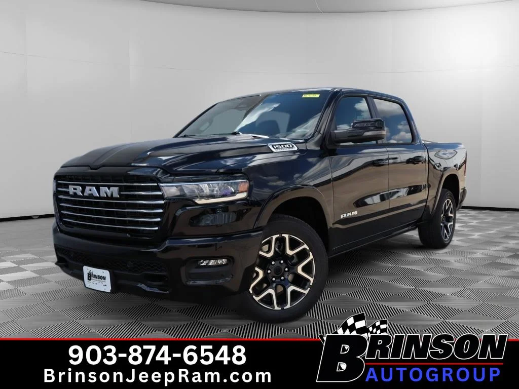 New 2026 Diamond Black Crystal Pearlcoat Ram Laramie image 1