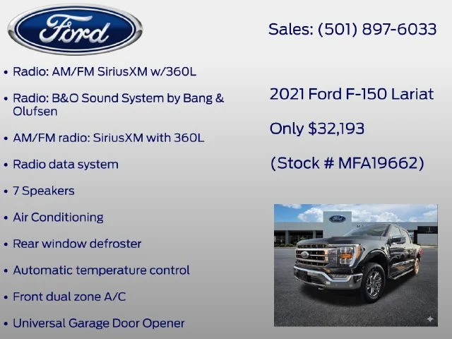 Used 2021 Black Ford Lariat image 17