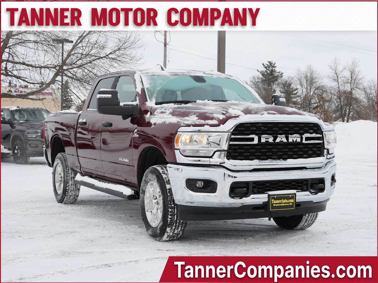 Delmonico Red Pearlcoat 2023 RAM 2500 Big Horn Crew Cab 4WD Pickup Truck Four-Wheel Drive