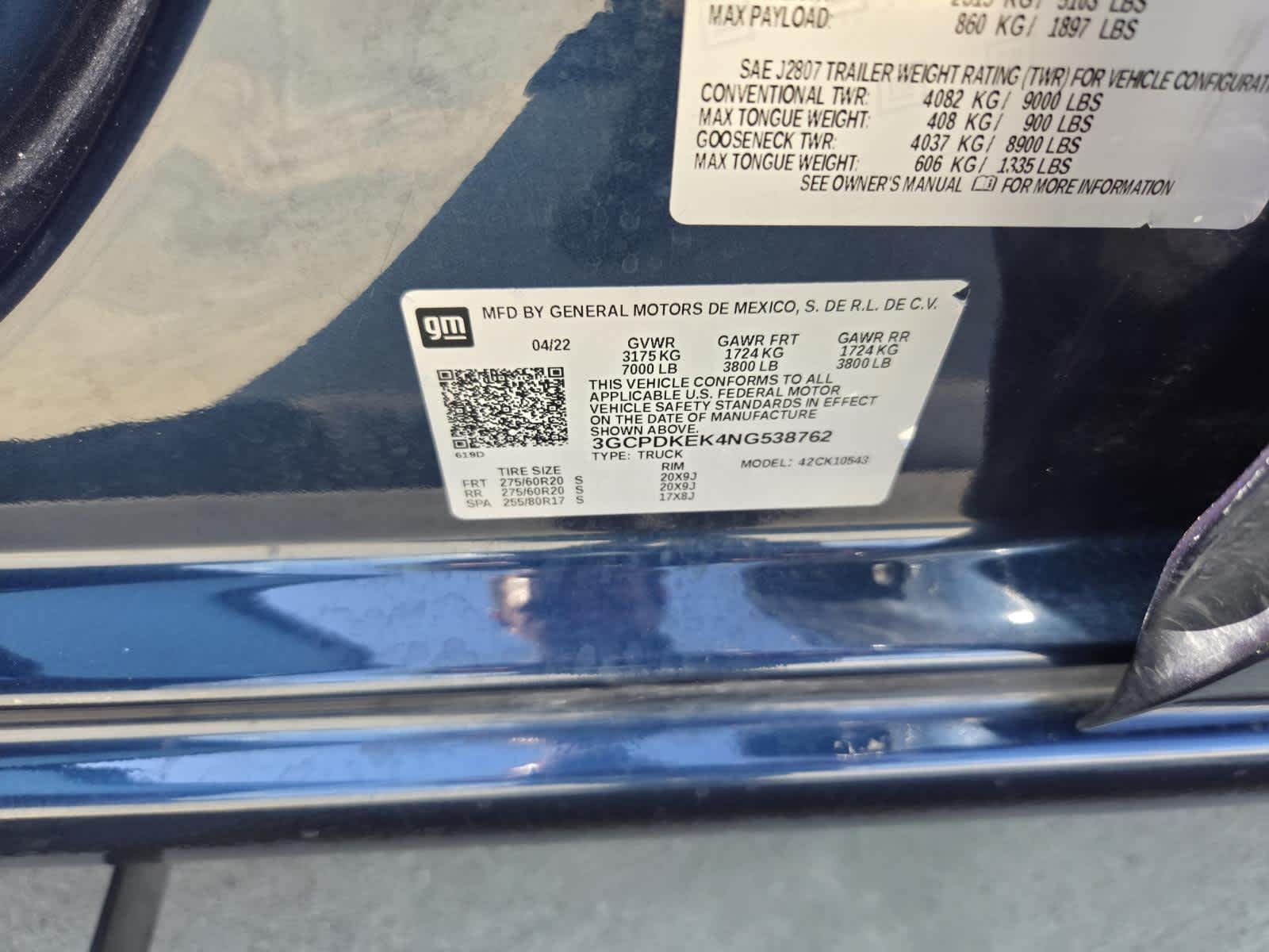 Used 2022 Northsky Blue Metallic Chevrolet LT image 26