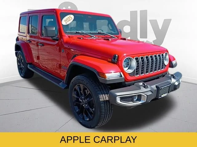 Used 2025 Red Jeep Sahara 4xe image 4