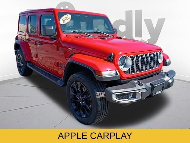 Used 2025 Red Jeep Sahara 4xe image 4