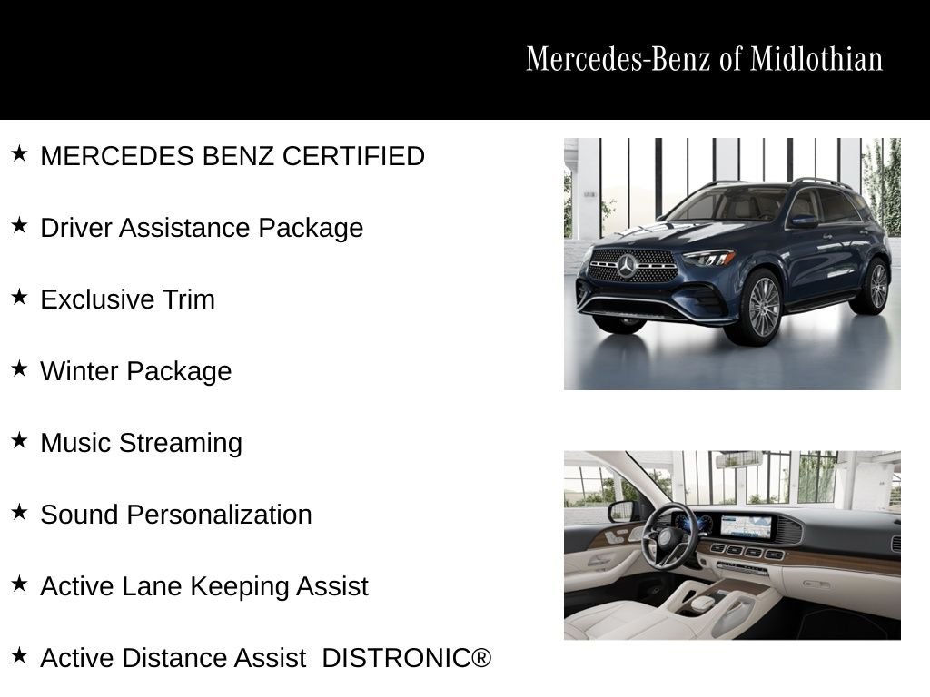 Certified Used 2026 Blue Mercedes-Benz GLE 450 image 6
