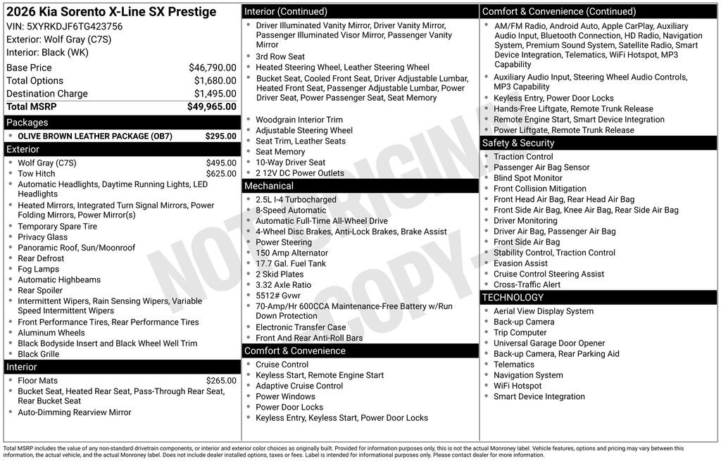 2026 Kia Sorento X-Line SX Prestige - Photo 33