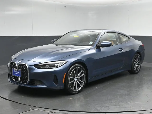 Certified Used 2021 Arctic Race Blue Metallic BMW 430i xDrive image 3