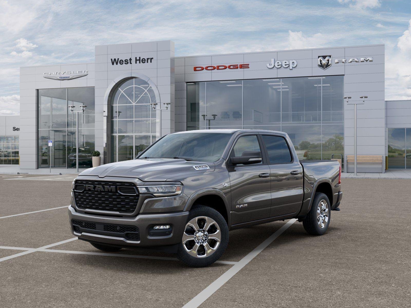 New 2026 Granite Crystal Metallic Clearcoat RAM RAM 1500 BIG HORN CREW CAB 4X4 image 1