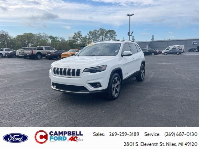 Used 2020 Bright White Clearcoat Jeep Limited image 3
