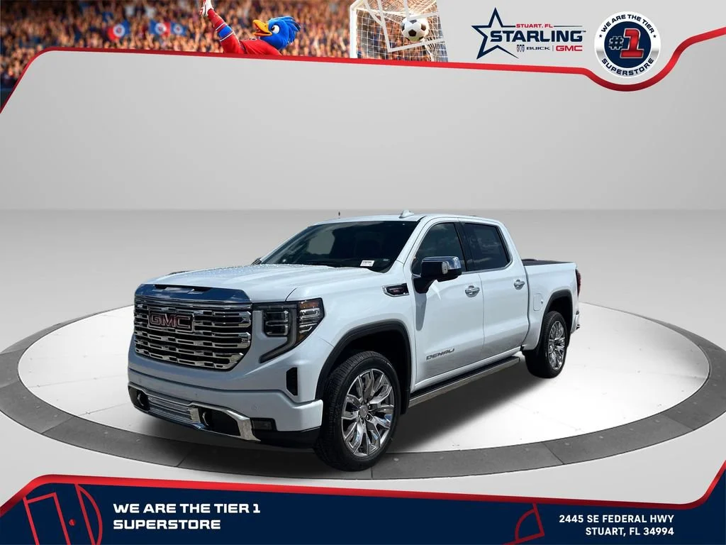 New 2026 Glacier White Tricoat GMC Denali image 1