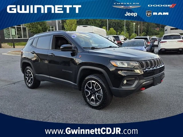 Used 2024 Black Jeep Trailhawk image 1