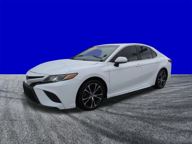 Certified Used 2019 Super White Toyota SE image 8