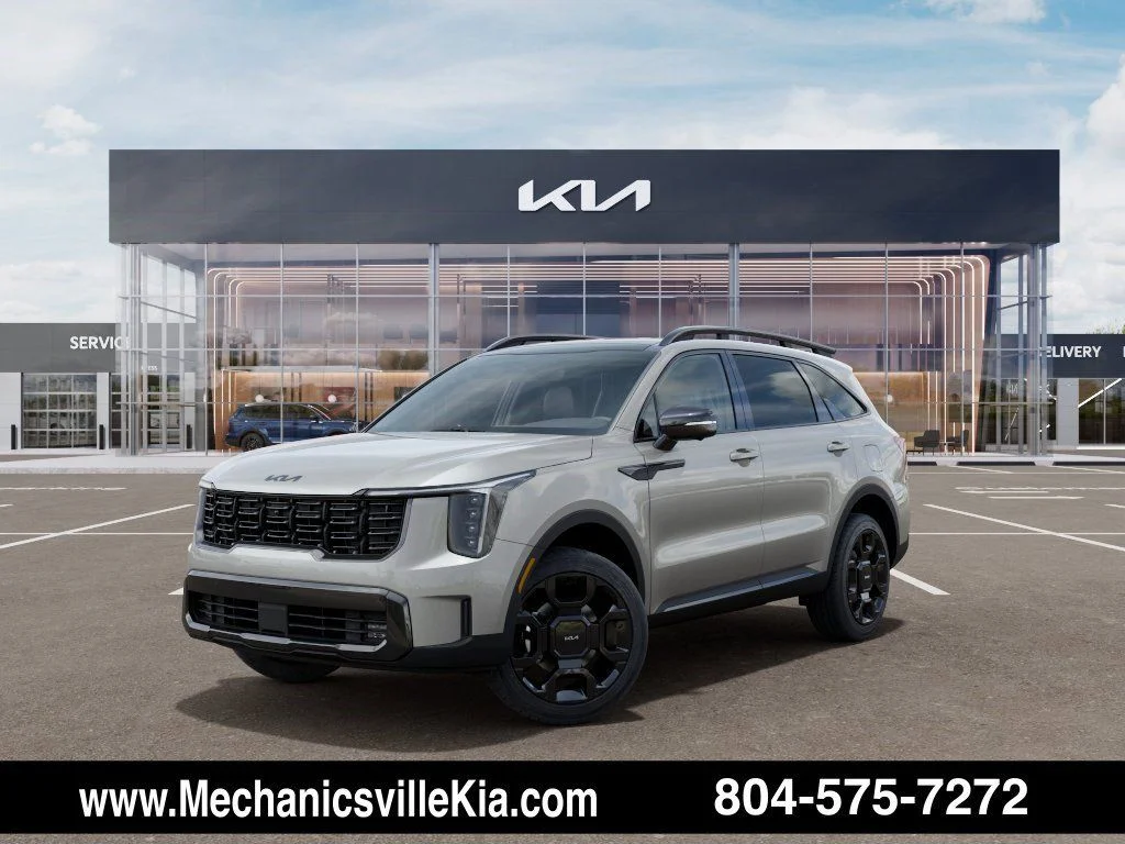 New 2026 White Kia X-Line SX Prestige AWD With Olive Interior image 1
