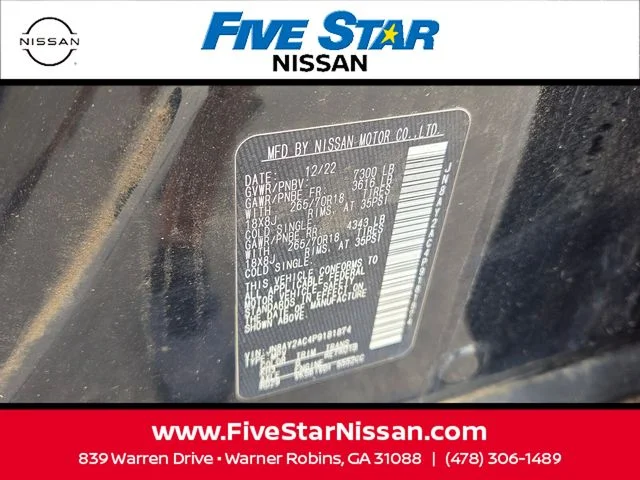 Used 2023 Black Nissan SV image 18