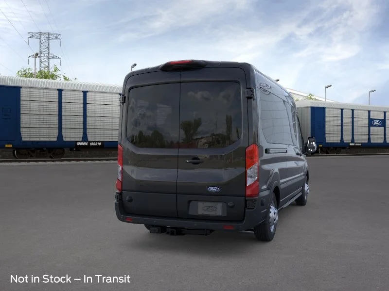 New 2026 Agate Black Metallic Ford Passenger Van XLT image 8