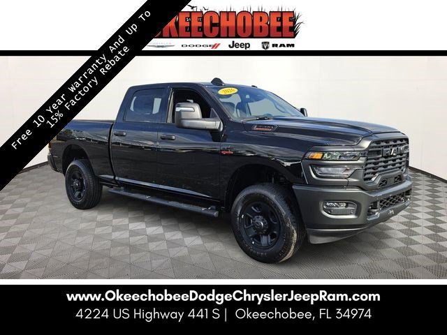 New 2026 Diamond Black Crystal Pearl-Coat Exterior Paint RAM Tradesman image 1