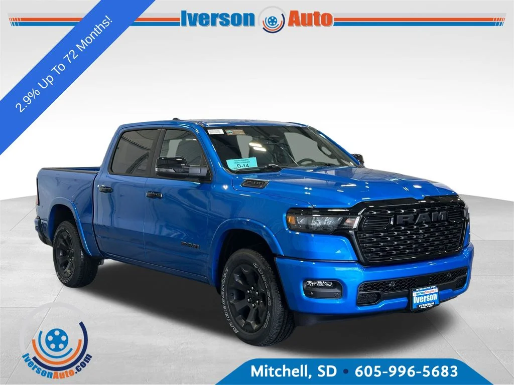 New 2026 Hydro Blue Pearl-Coat Exterior Paint RAM Big Horn/Lone Star image 1