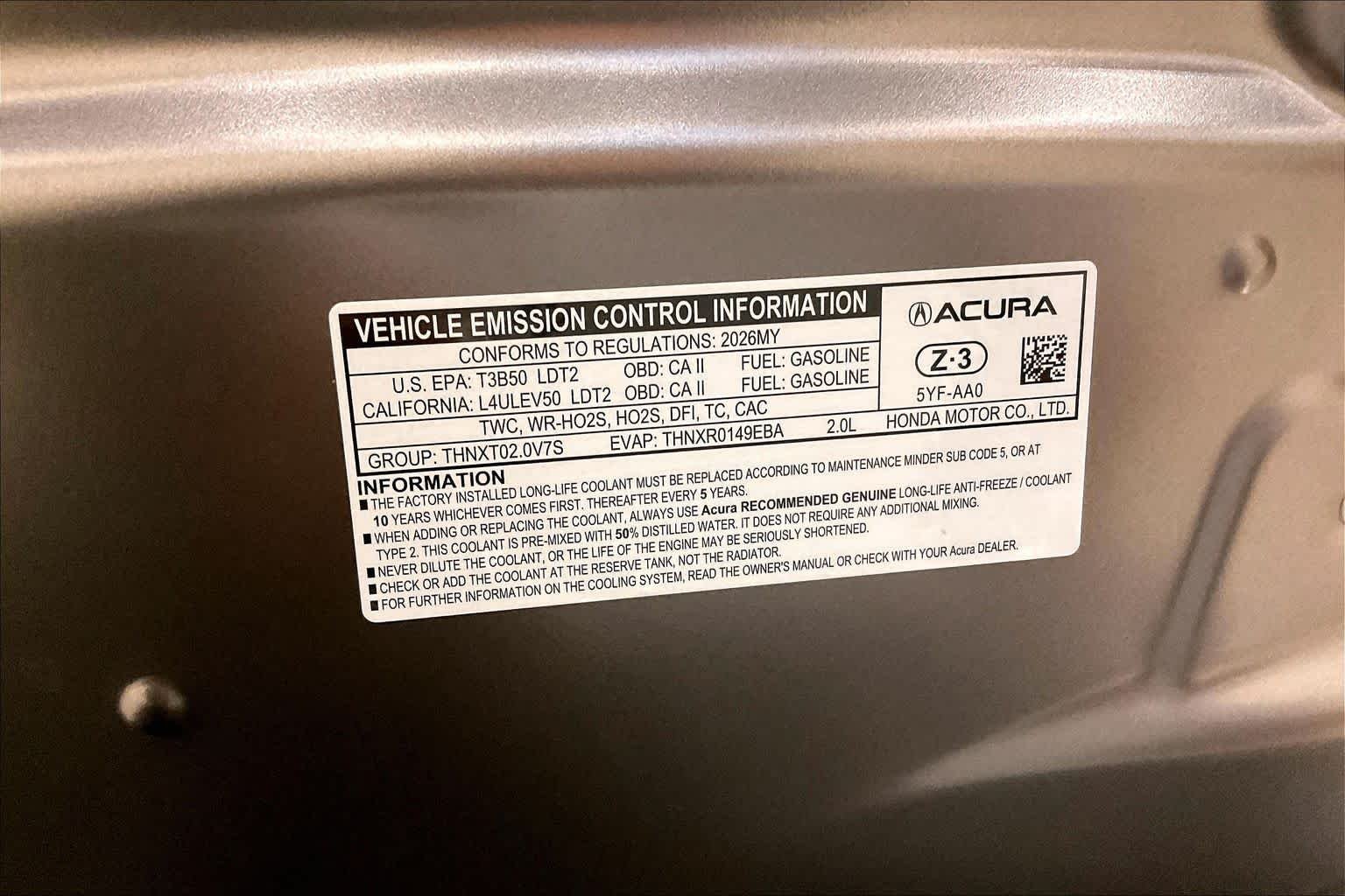 Certified Used 2026 Liquid Carbon Metallic Acura w/Technology Package image 30
