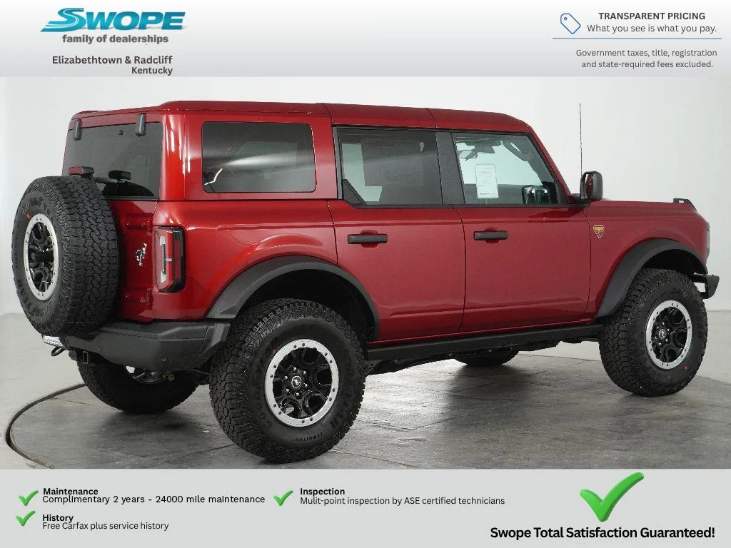 New 2026 Ruby Red Metallic Tinted Clearcoat Ford Badlands® image 4