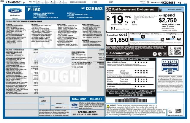 Used 2022 Silver Ford Lariat image 3