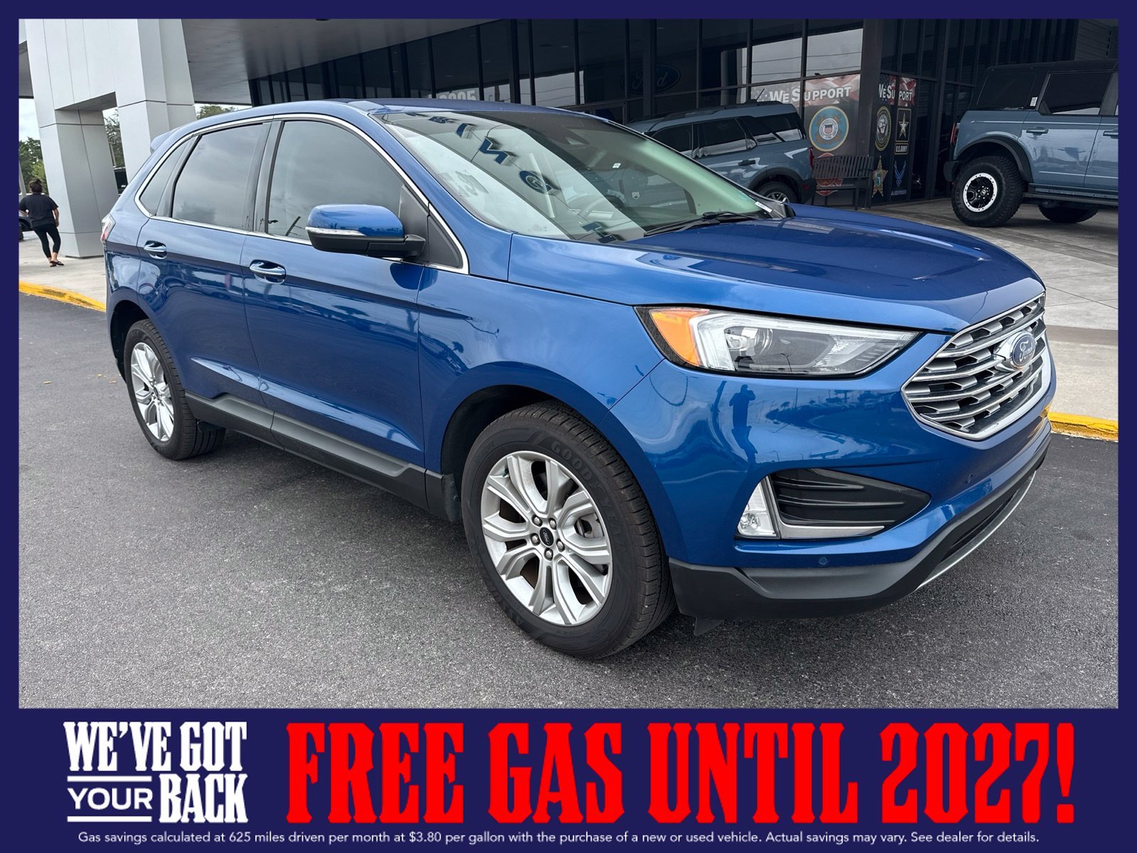 New 2023 Blue Ford Titanium image 1