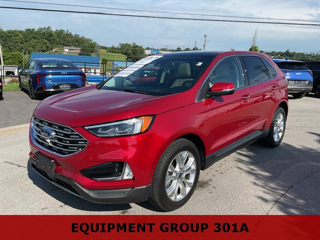 Used 2020 Rapid Red Metallic Tinted Clearcoat Ford Titanium image 4