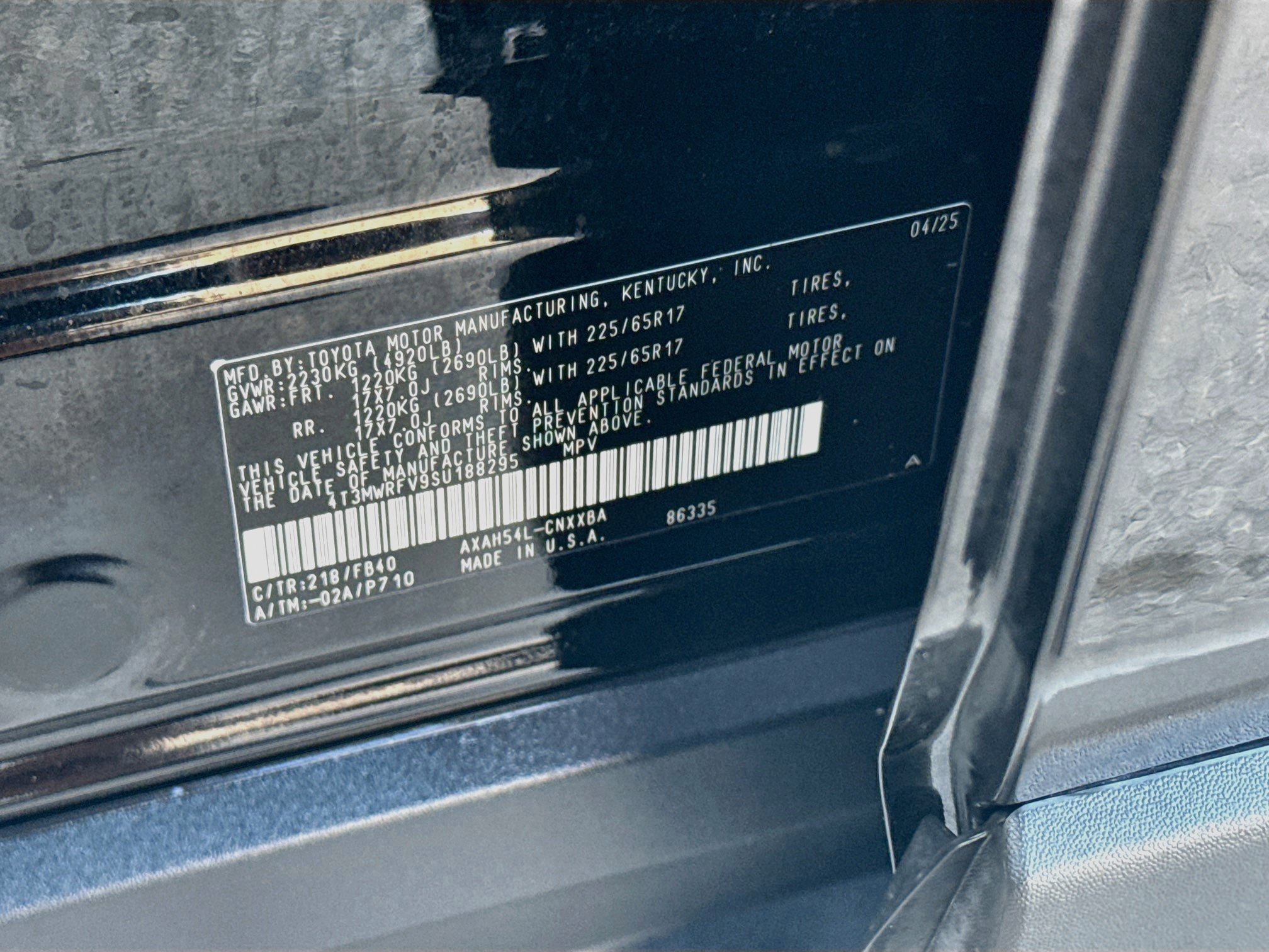 Used 2025 Midnight Black Metallic Toyota Hybrid LE image 36