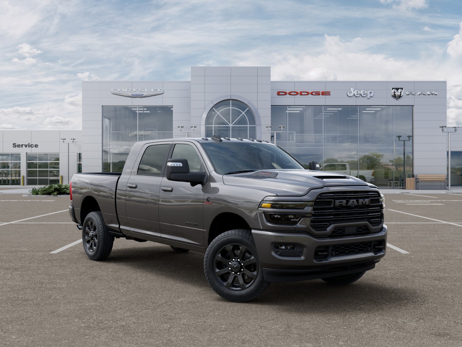 New 2026 Granite Crystal Metallic Clear-Coat Exterior Paint RAM Laramie image 40