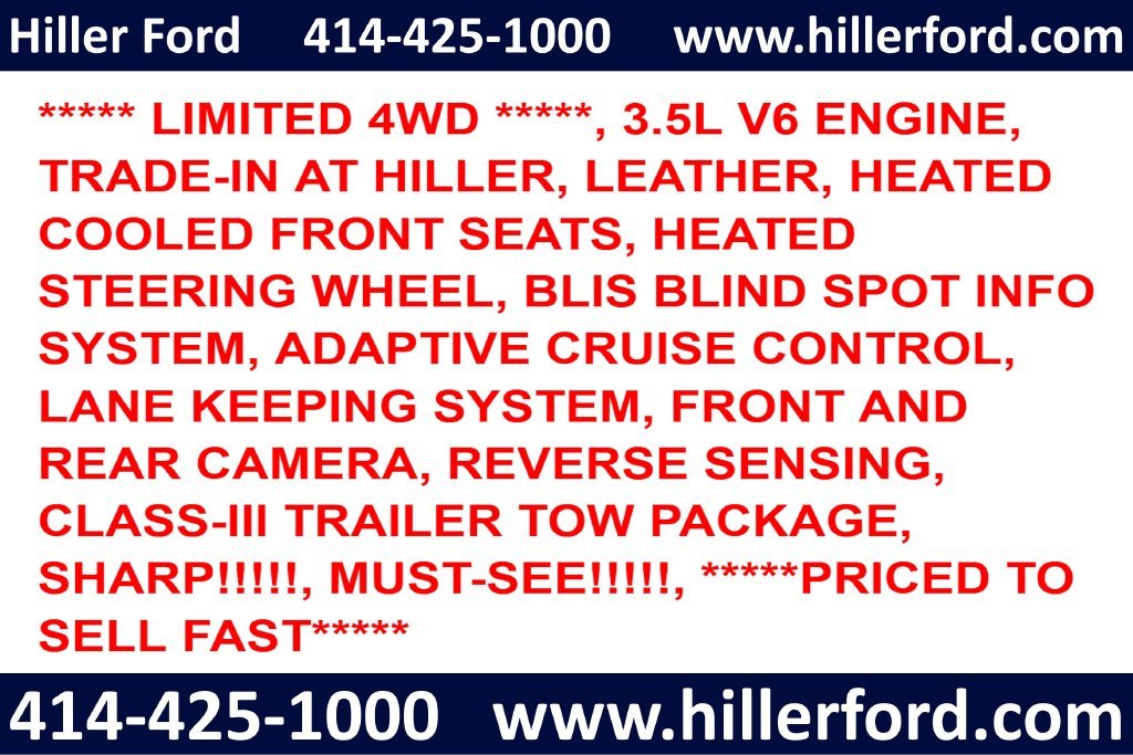 Used 2019 Burgundy Ford Limited image 2
