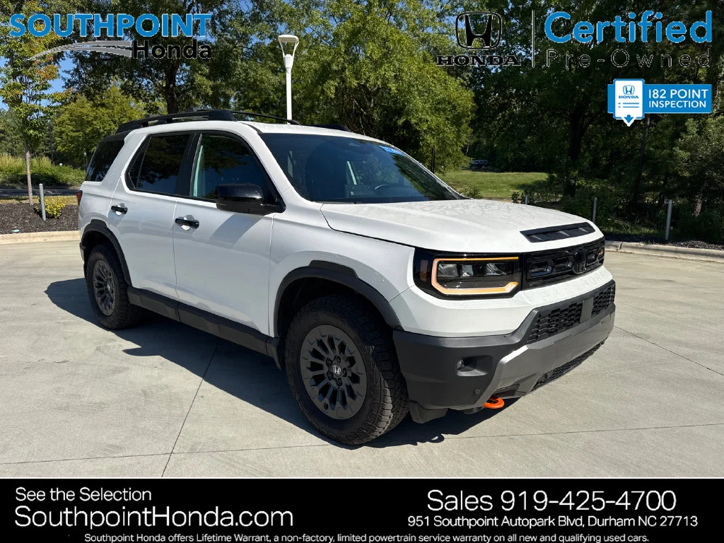 Certified Used 2026 Platinum White Pearl Honda TrailSport image 1
