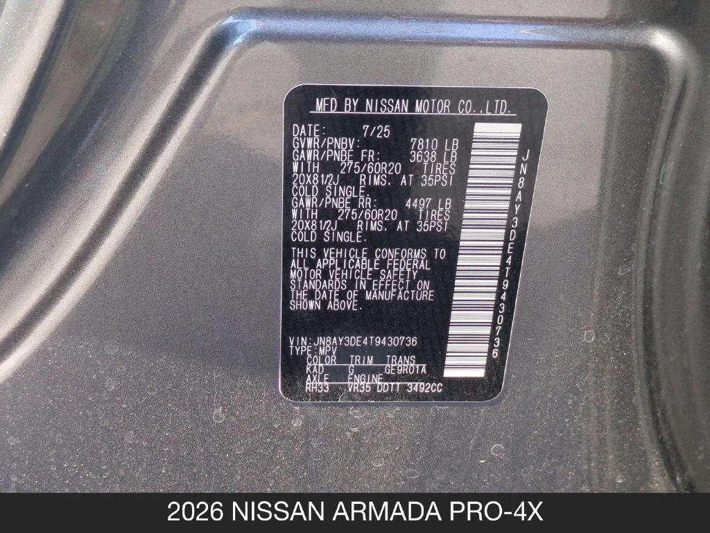 2026 Nissan Armada PRO-4X - Photo 24