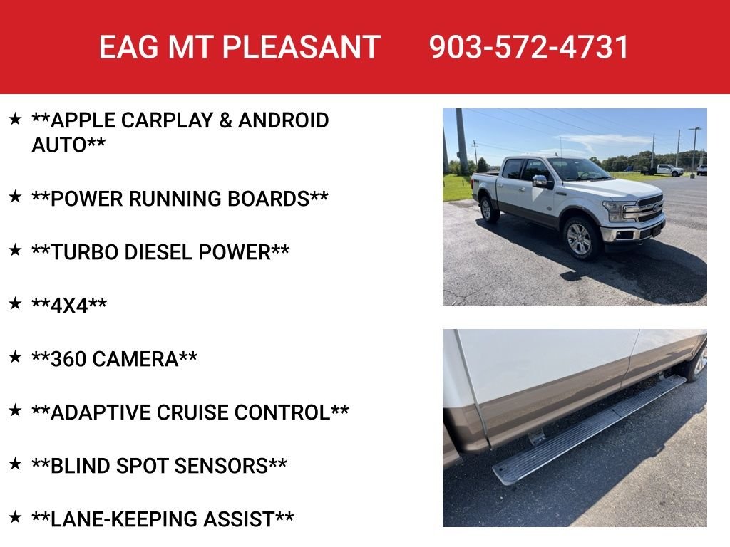 Used 2020 Star White Ford King Ranch image 8