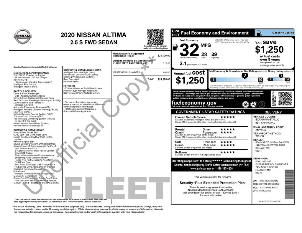 Used 2020 Gray Nissan 2.5 S image 2