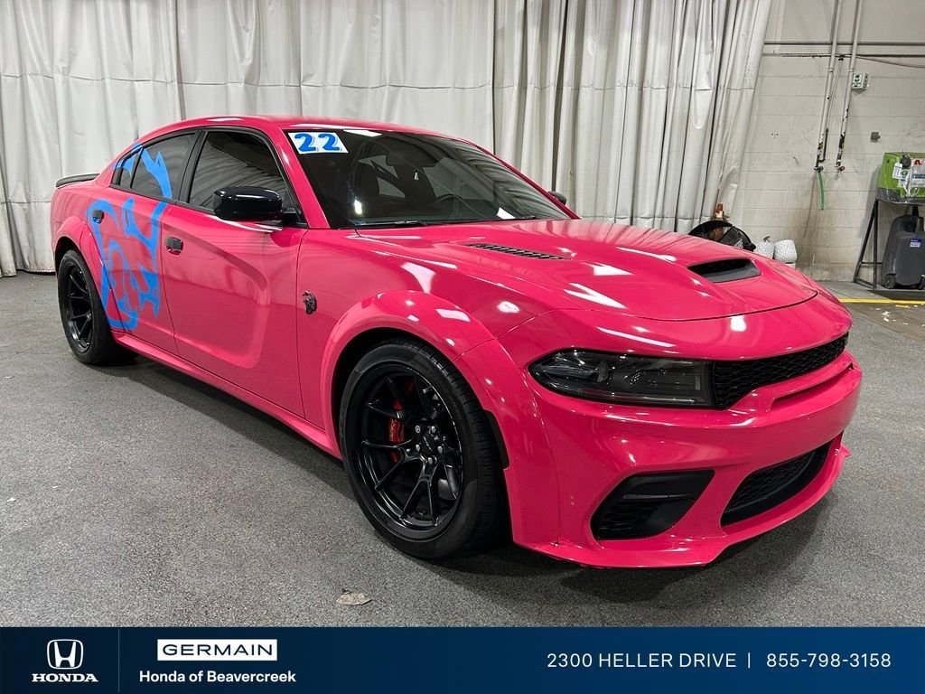 Used 2022 Pink Wrap w/ Blue accent (Octane Red Pearlcoat) Dodge SRT Hellcat Redeye Widebody image 2