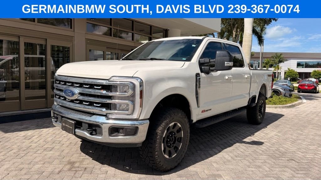 Used 2024 White Metallic Ford Lariat image 1