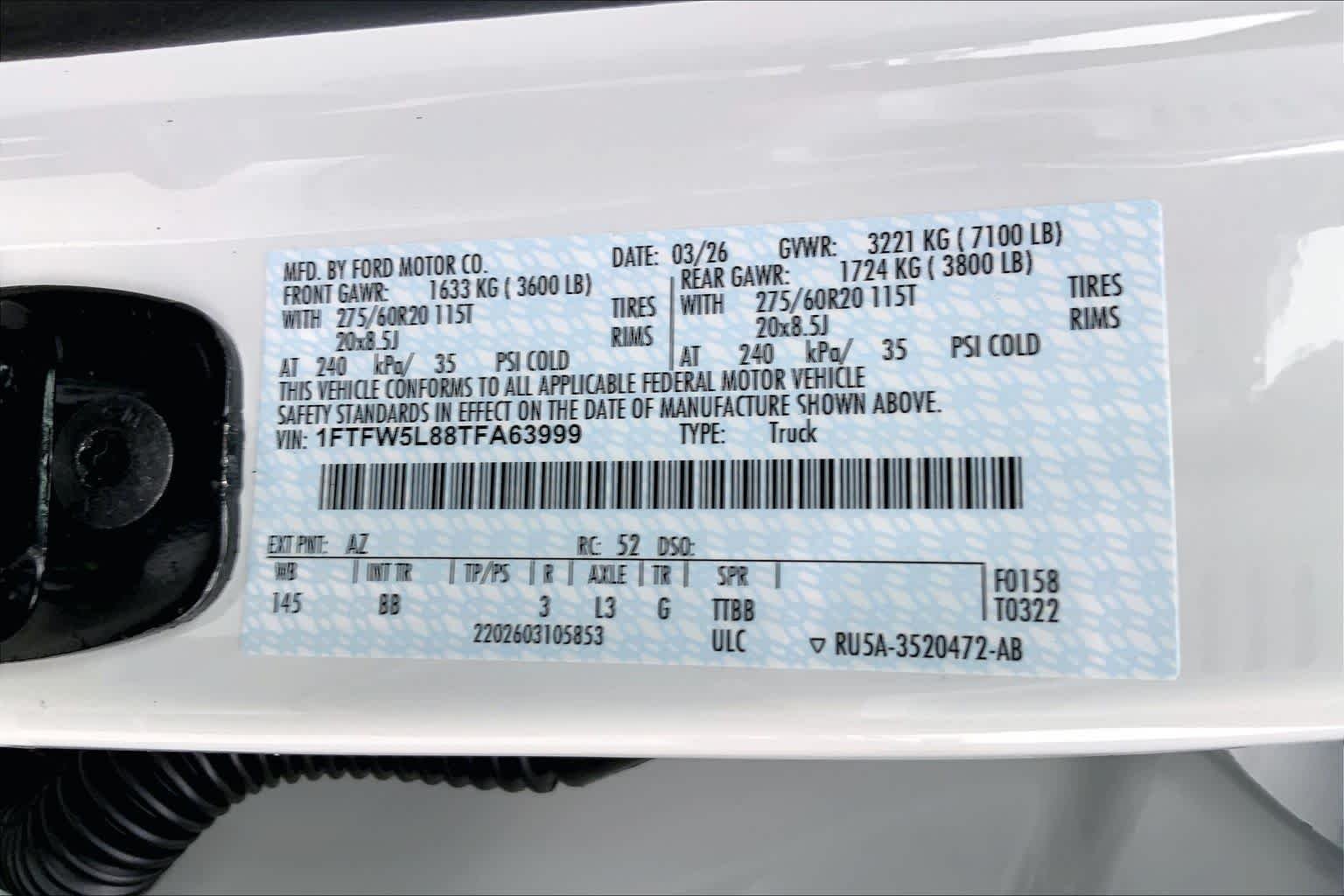 New 2026 Star White Metallic Tri-Coat Ford Lariat® image 18