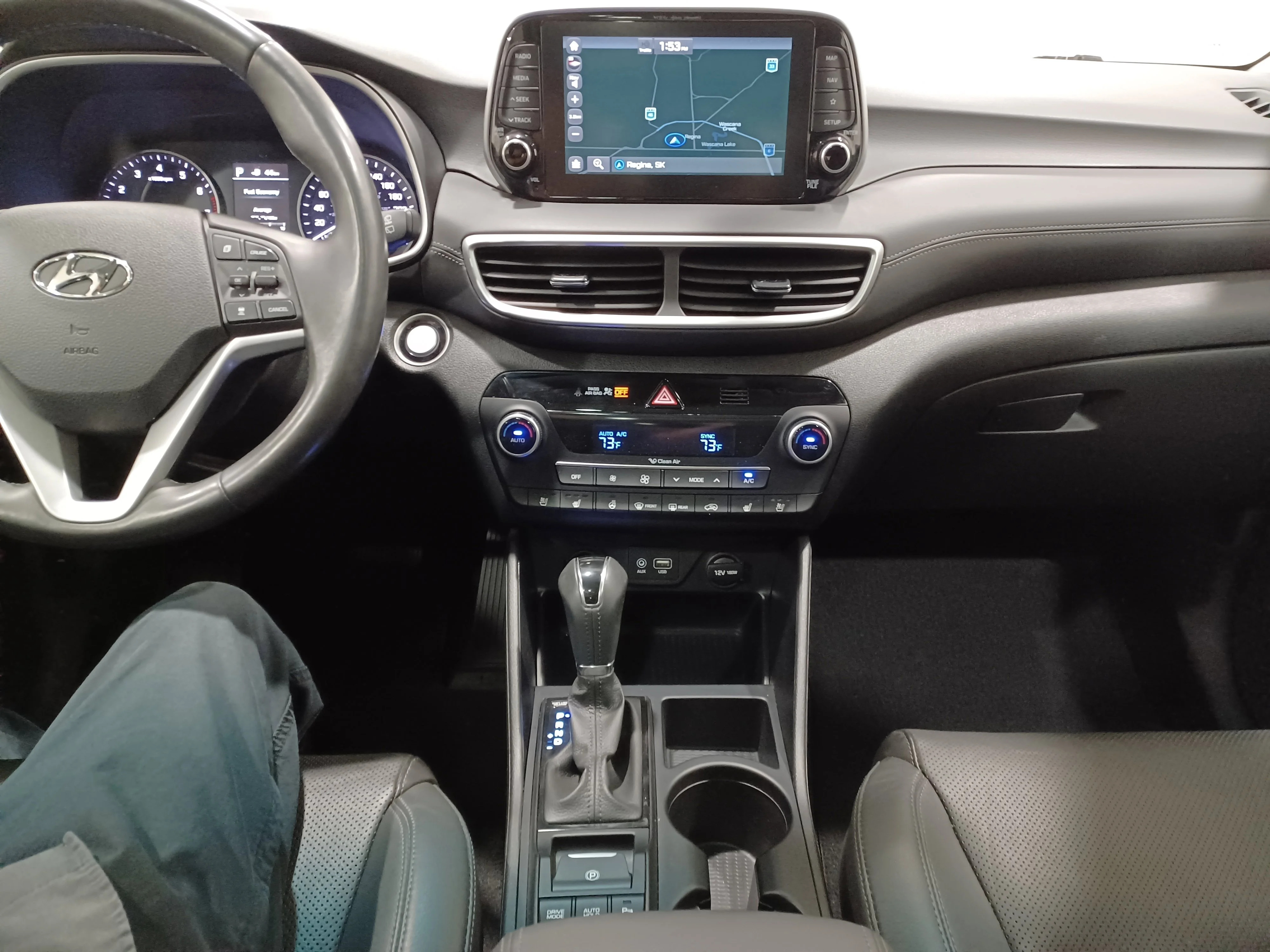 Certified Used 2021 Typhoon Silver Hyundai Ultimate AWD*Adaptive Cruise | Nav | 360° Cam | Cooled Leather | Pano Roof | Htd Wheel image 16
