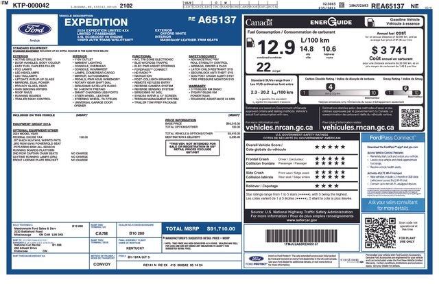 Certified Used 2024 Oxford White Ford Limited image 35