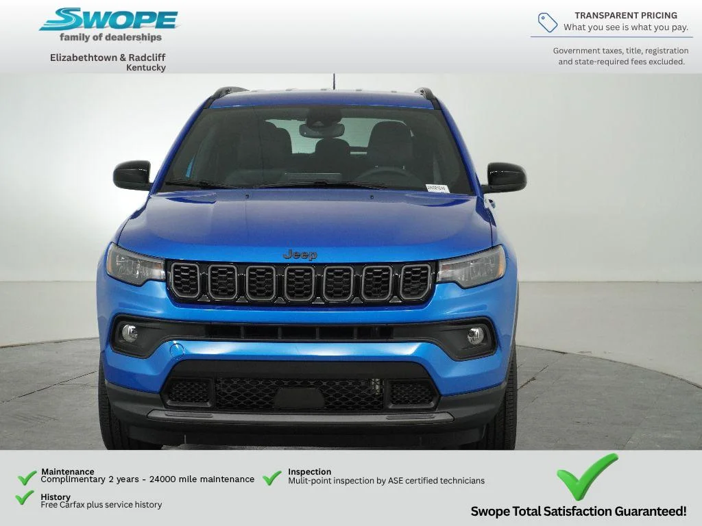 New 2026 Hydro Blue Pearl-Coat Exterior Paint Jeep Latitude Altitude image 8