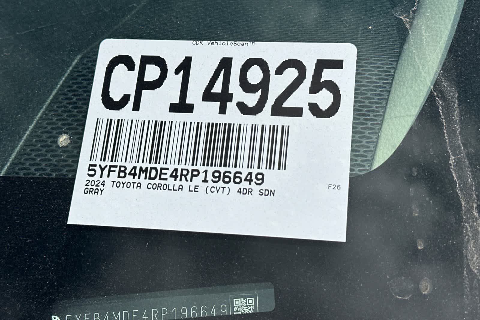 Certified Used 2024 Underground Toyota LE image 3