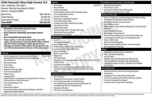 2026 Chevrolet Tahoe High Country - Photo 37