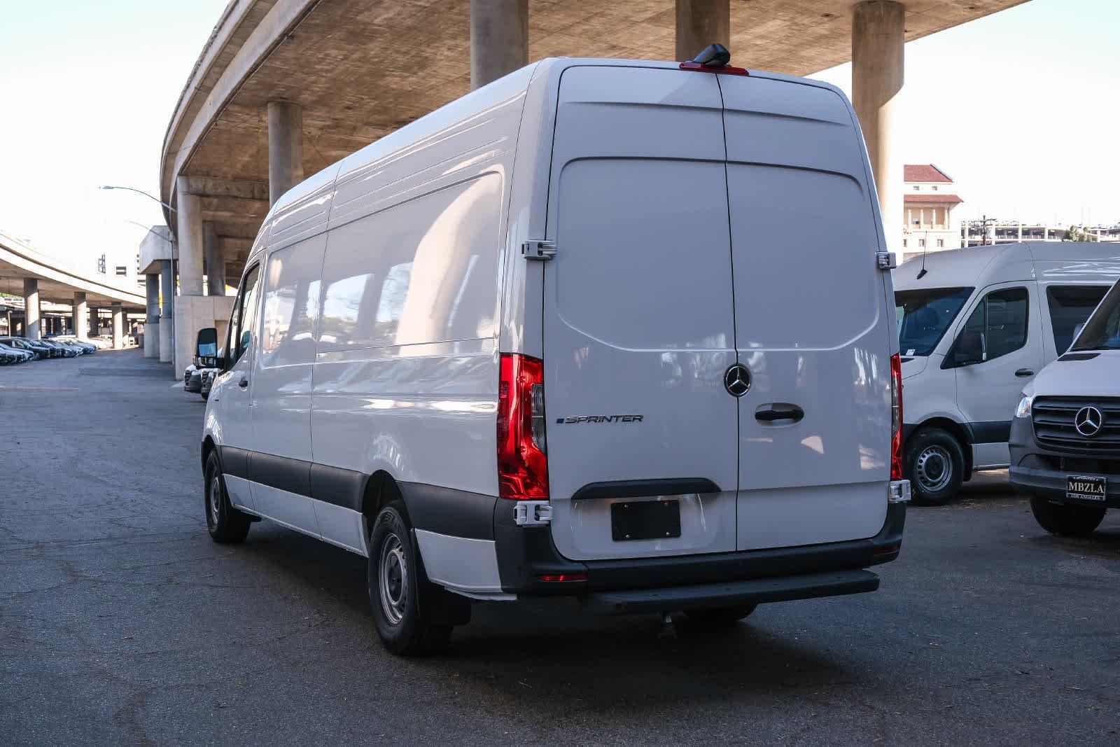New 2025 Arctic White Mercedes-Benz Cargo 170 WB High Roof RWD Electric Motor image 6
