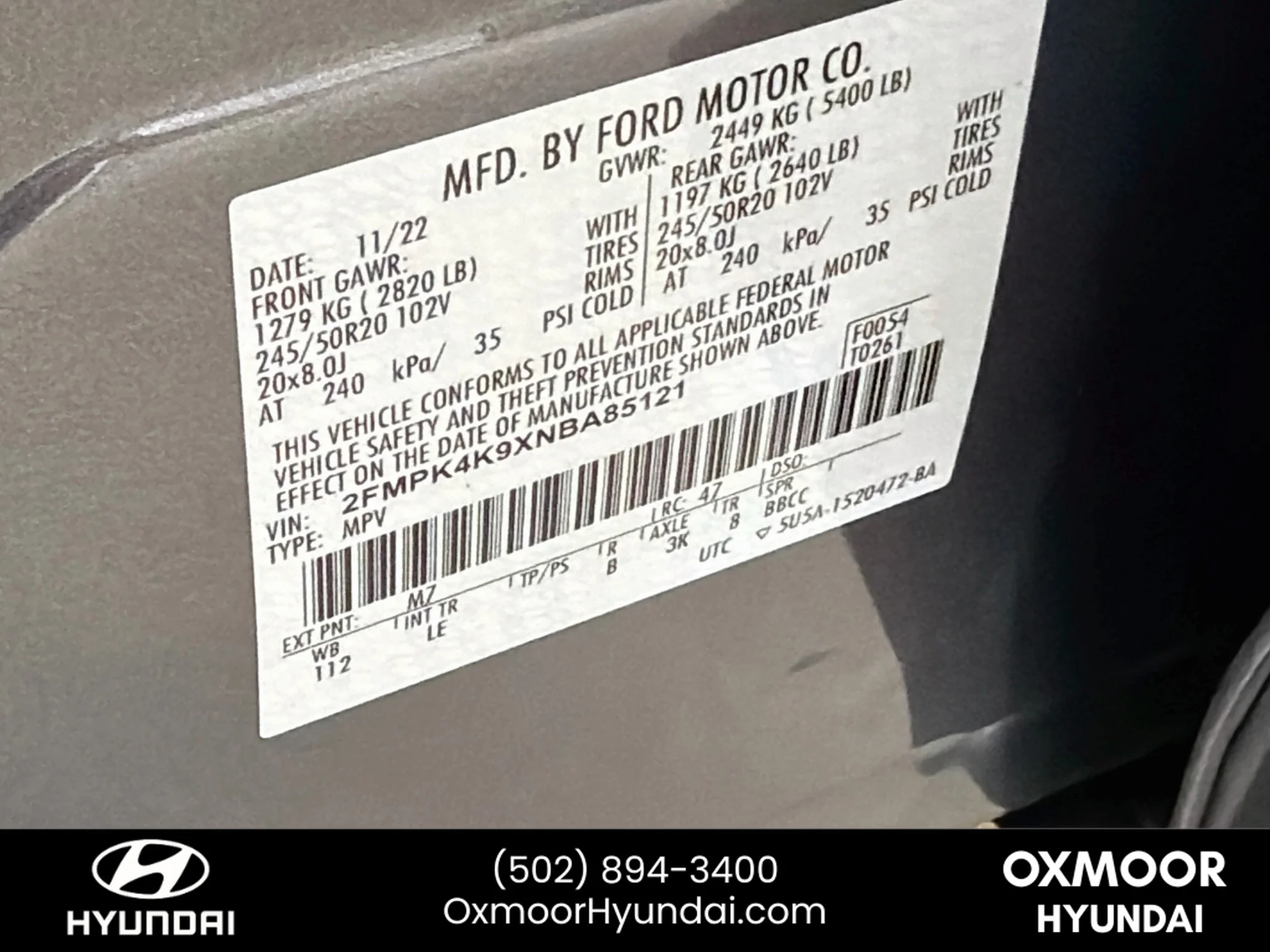 Used 2022 Carbonized Gray Metallic Ford Titanium image 33