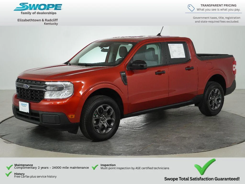 Used 2024 Hot Pepper Red Metallic Tinted Clearcoat Ford XLT image 10
