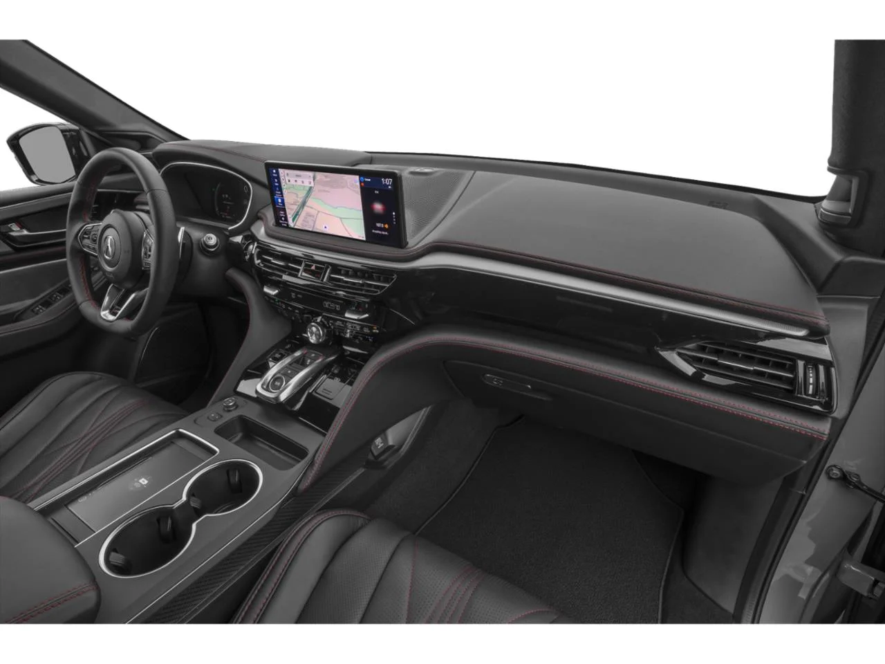 New 2026 Liquid Carbon Metallic Acura SH-AWD  w/A-SPEC w/Advance image 10