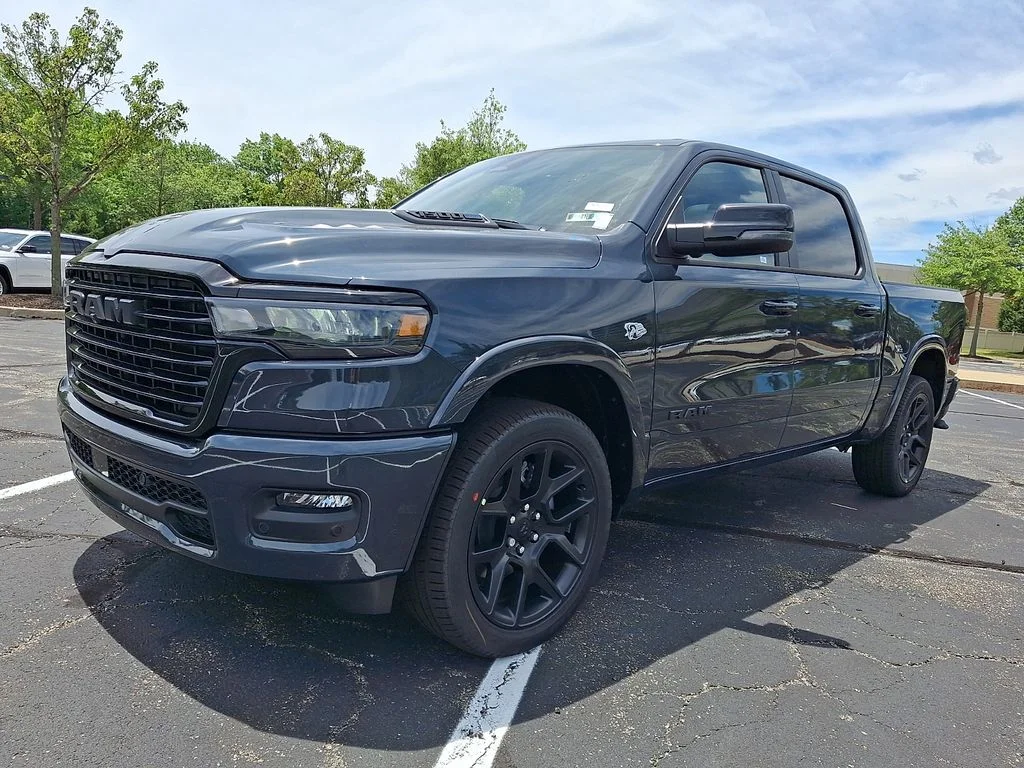 New 2026 Forged Blue Metallic Exterior Paint RAM Laramie image 2