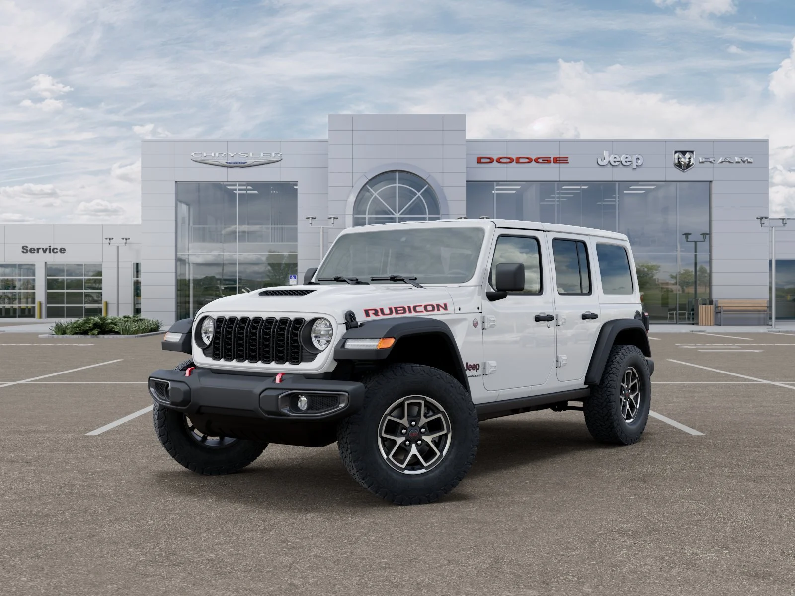 New 2026 Bright White Clear-Coat Exterior Paint Jeep Rubicon image 32