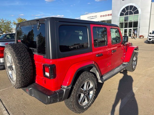 Used 2020 Firecracker Red Clearcoat Jeep Sahara image 2