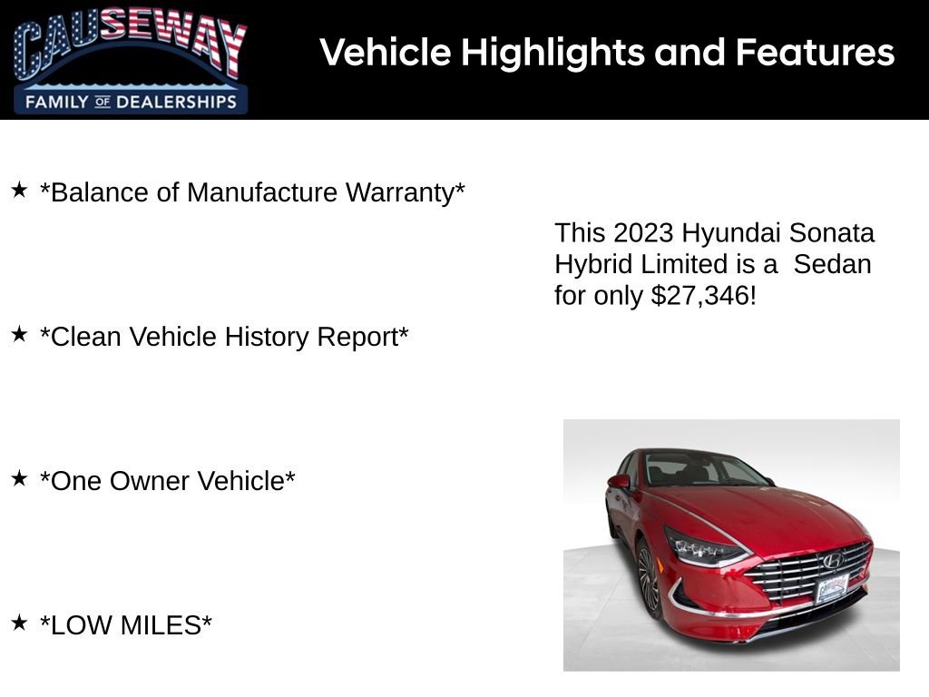 Used 2023 Red Hyundai Limited image 2