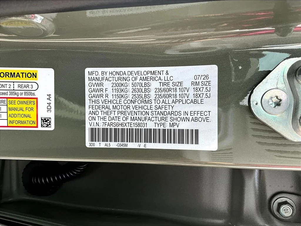 New 2026 Ash Green Metallic Honda AWD TrailSport Hybrid image 32